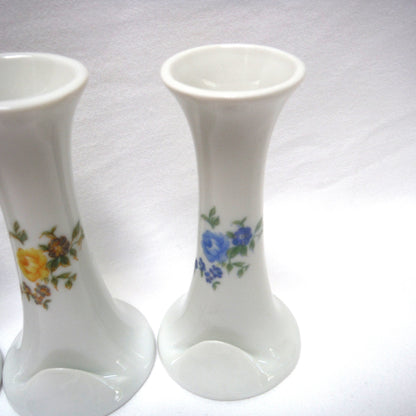 Name Plate Place Card Holders, Tall Design in Yellow or Blue Flowers, by Cameron Pottery of Japan (priced individually)