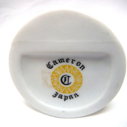 Name Plate Place Card Holders, Tall Design in Yellow or Blue Flowers, by Cameron Pottery of Japan (priced individually)