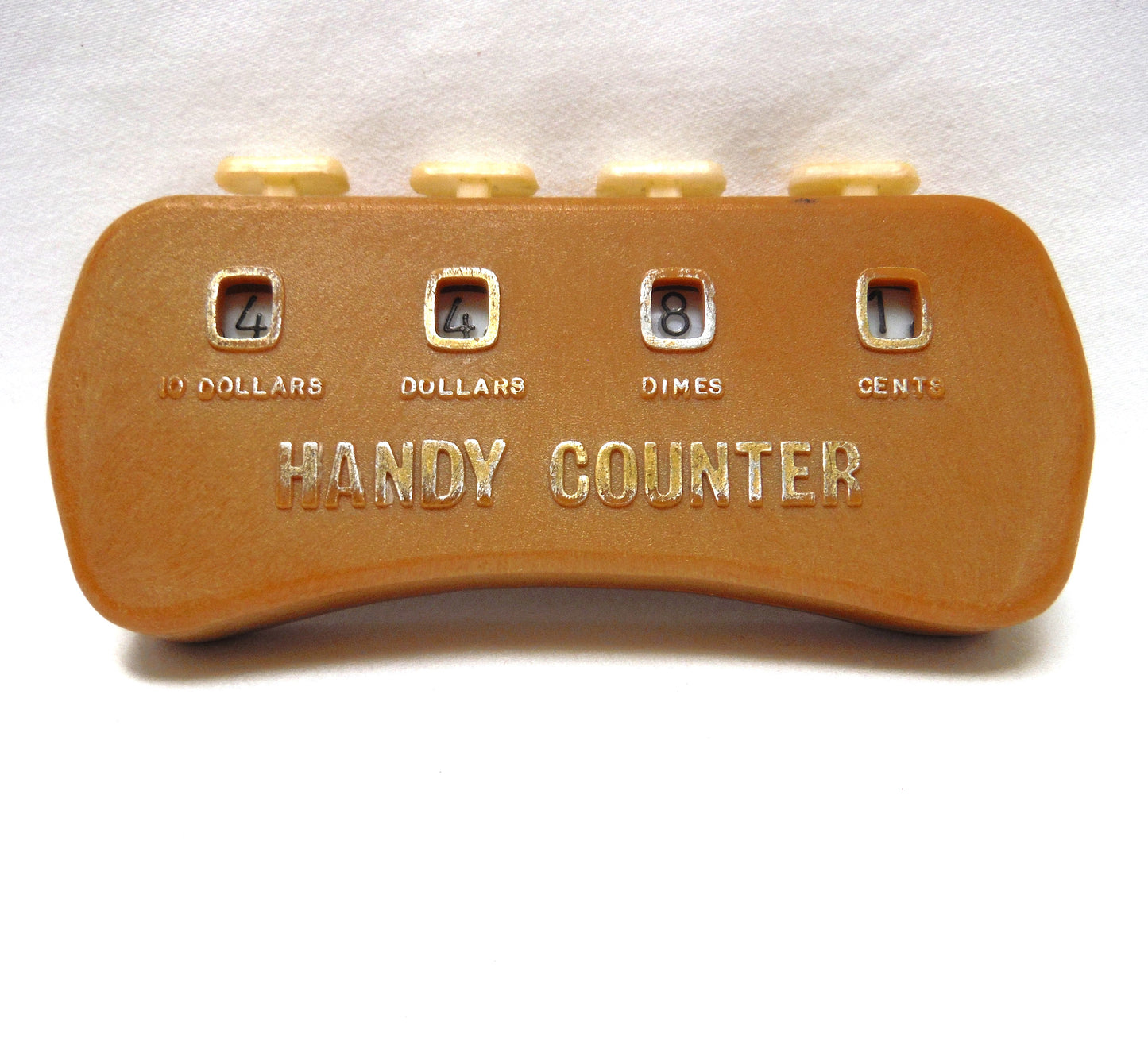 Mid-Century Hand-Held Money HANDY COUNTER, Working Condition and Made in Hong Kong