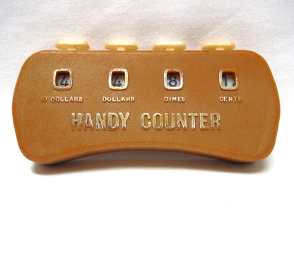 Mid-Century Hand-Held Money HANDY COUNTER, Working Condition and Made in Hong Kong