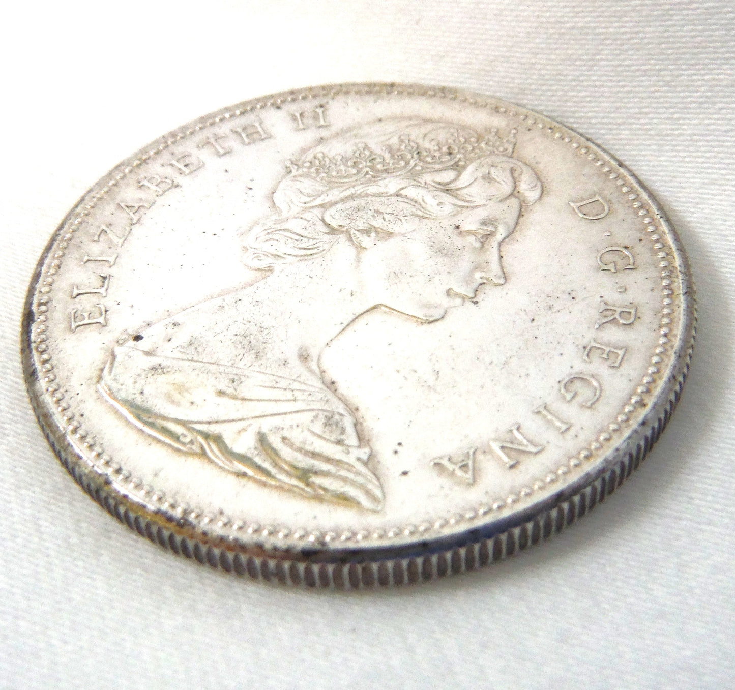1967 CANADIAN SILVER $1 DOLLAR COIN: 80% Pure Silver
