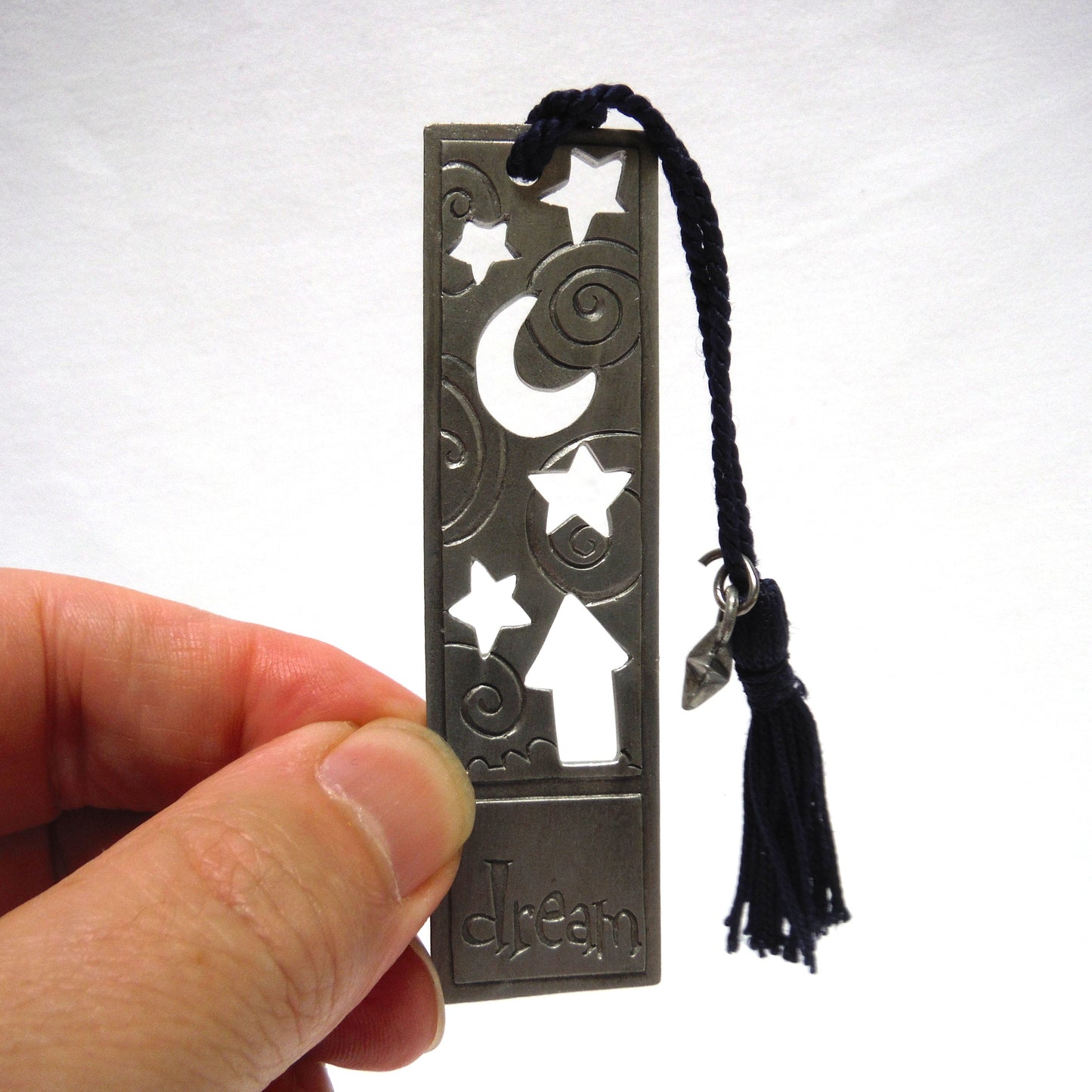 1997 SEAGULL CANADA PEWTER BOOKMARKER, with Original Rope and Pewter Star Charm