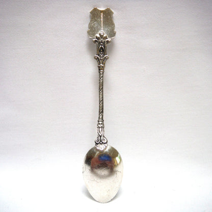 VINTAGE ORNATE CZECHOSLOVAKIA SILVER-PLATED MINIATURE SPOON: Featuring Toronto, Ontario, Canada, Coat of Arms and The CN Tower