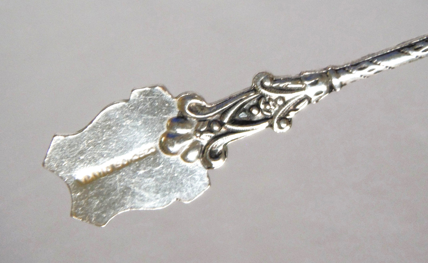 VINTAGE ORNATE CZECHOSLOVAKIA SILVER-PLATED MINIATURE SPOON: Featuring Toronto, Ontario, Canada, Coat of Arms and The CN Tower