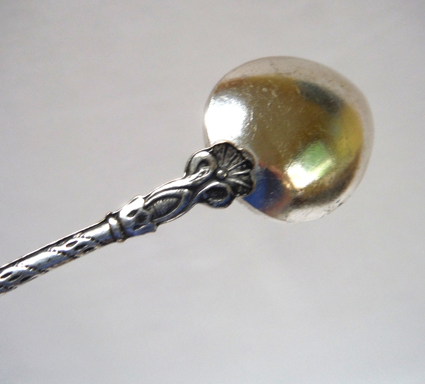 VINTAGE ORNATE CZECHOSLOVAKIA SILVER-PLATED MINIATURE SPOON: Featuring Toronto, Ontario, Canada, Coat of Arms and The CN Tower