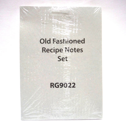 VINTAGE OLD FASHIONED RECIPE NOTES SET #RG9022, Includes Cards, Inserts and Envelopes BRAND NEW OLD STOCK