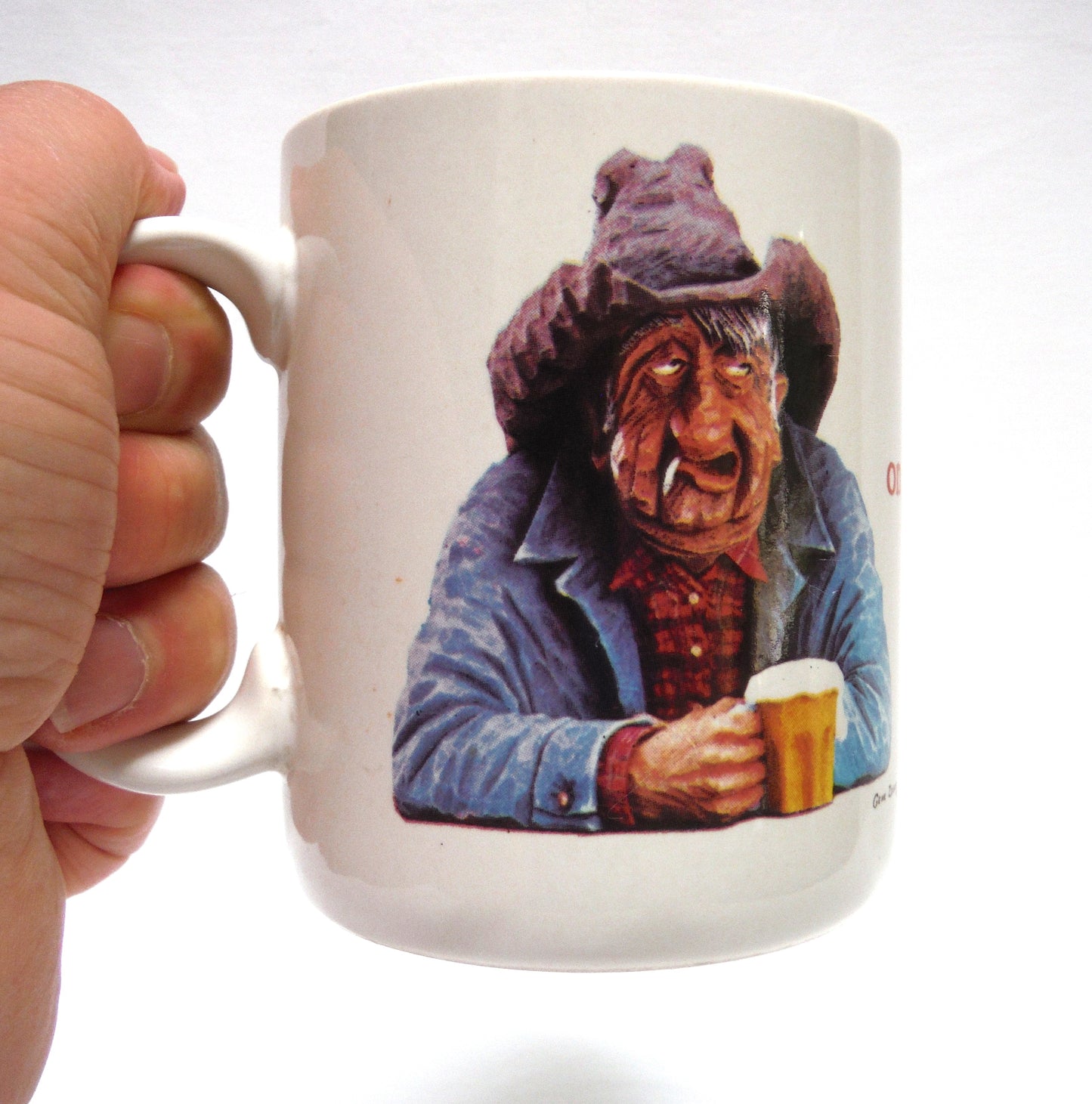 CONTEMPORARY COFFEE CUP, SOUVENIR FUNNY GIFT REDNECK MUG #MGW03, by Leanin' Tree of Boulder, Colorado: 'I Spent Most of My Money on…'