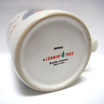 CONTEMPORARY COFFEE CUP, SOUVENIR FUNNY GIFT REDNECK MUG #MGW03, by Leanin' Tree of Boulder, Colorado: 'I Spent Most of My Money on…'