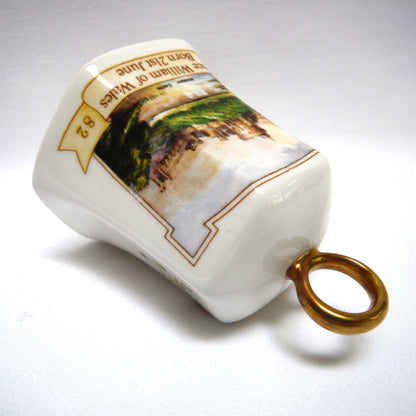 21st June 1982 PRINCE WILLIAM of WALES BIRTH SOUVENIR COMMEMORATE BELL, by Aynsley Fine China of England