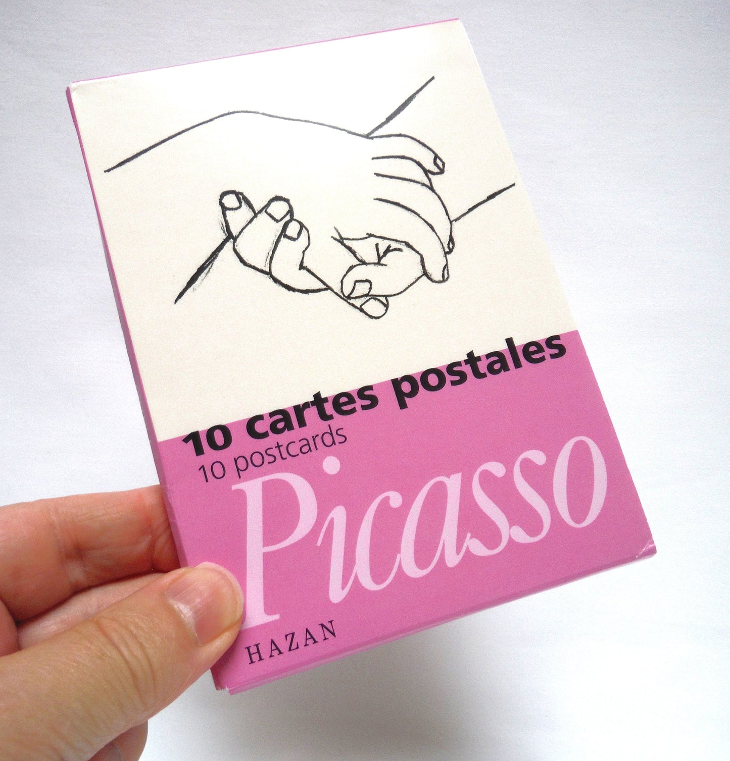 PICASSO POSTCARDS and ENVELOPES SLIPSET, Pack of 10 cartes postales by Hazan 2001, Printed in France