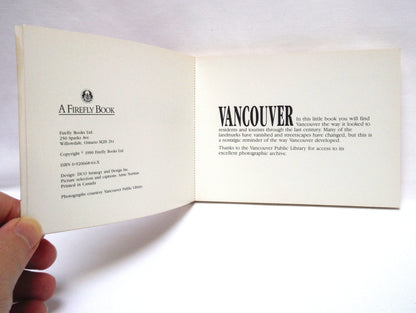 VANCOUVER FLASHBACKS, A 1990 Postcard Book of 30 Black and White Historic Photographs of Canada's Premier Waterfront City!