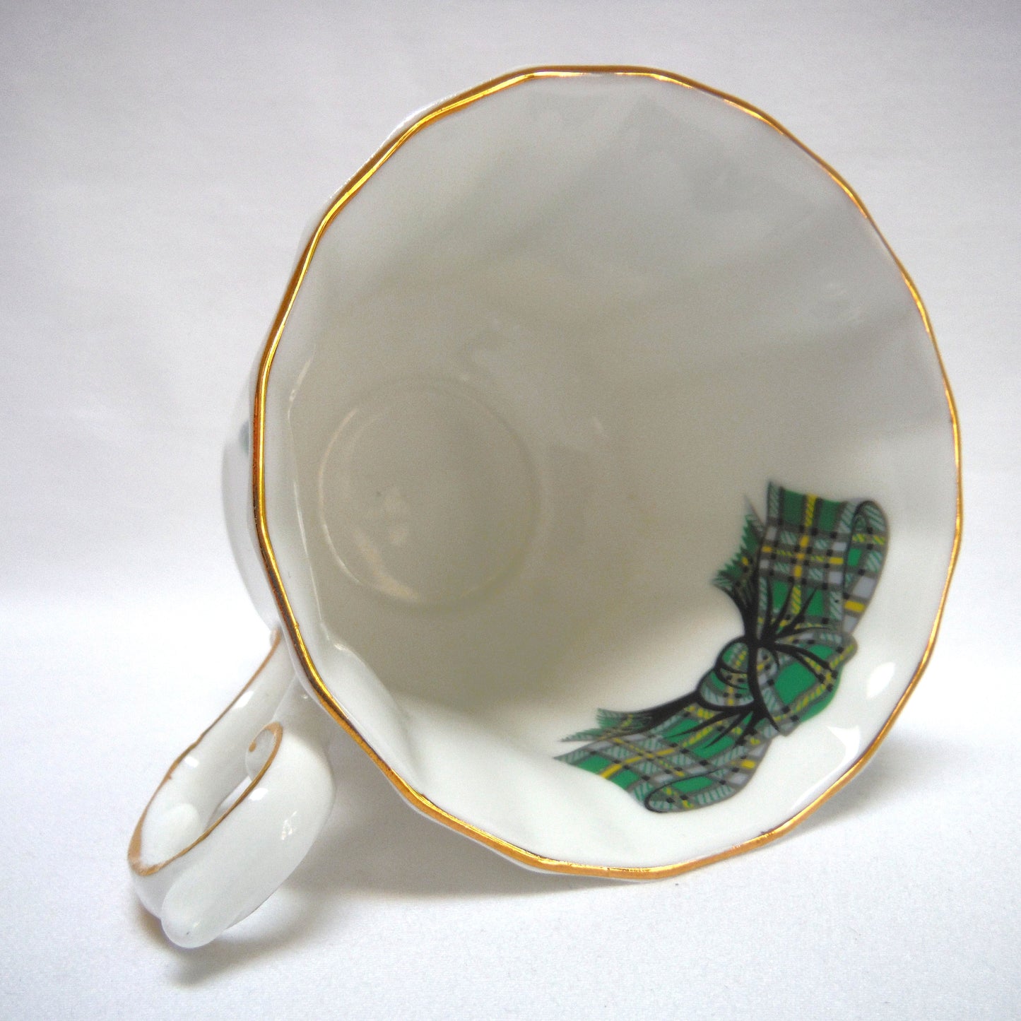 CAPE BRETON ISLAND TARTAN Tea Cup and Matching Saucer by Elizabethan Fine Bone China of England