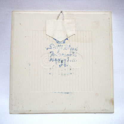 Vintage Delft Blue Square Small Wall Tile: Entitled APRIL - GRASMAAND, Made in Holland