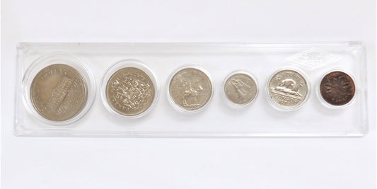 1973 Canadian Set of 6-Coins: 100th Anniversary of the Accession of Prince Edward Island, Presented in a Hard Plastic Display Case