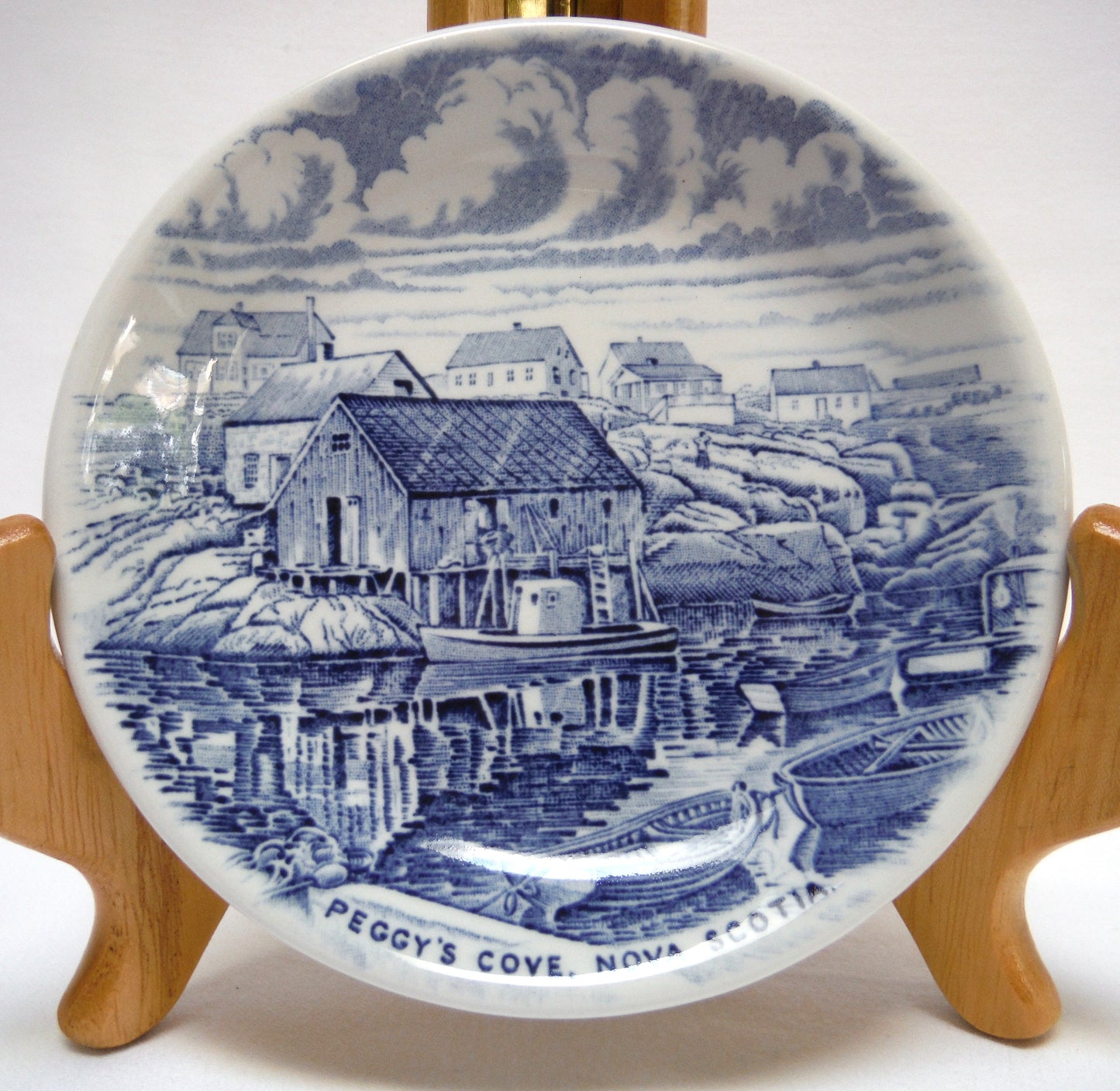 PEGGY'S COVE, NOVA SCOTIA: Vintage Miniature Trinket Dish in the Atlantic Canada Collector's Series by Wood & Sons of England