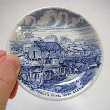PEGGY'S COVE, NOVA SCOTIA: Vintage Miniature Trinket Dish in the Atlantic Canada Collector's Series by Wood & Sons of England