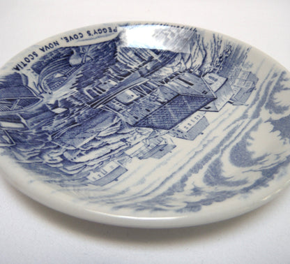 PEGGY'S COVE, NOVA SCOTIA: Vintage Miniature Trinket Dish in the Atlantic Canada Collector's Series by Wood & Sons of England