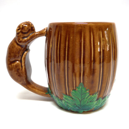 Mid-Century Ceramic Hand-Made Vintage CANADA COFFEE MUG WITH BEAVER HANDLE, by Shafford of England