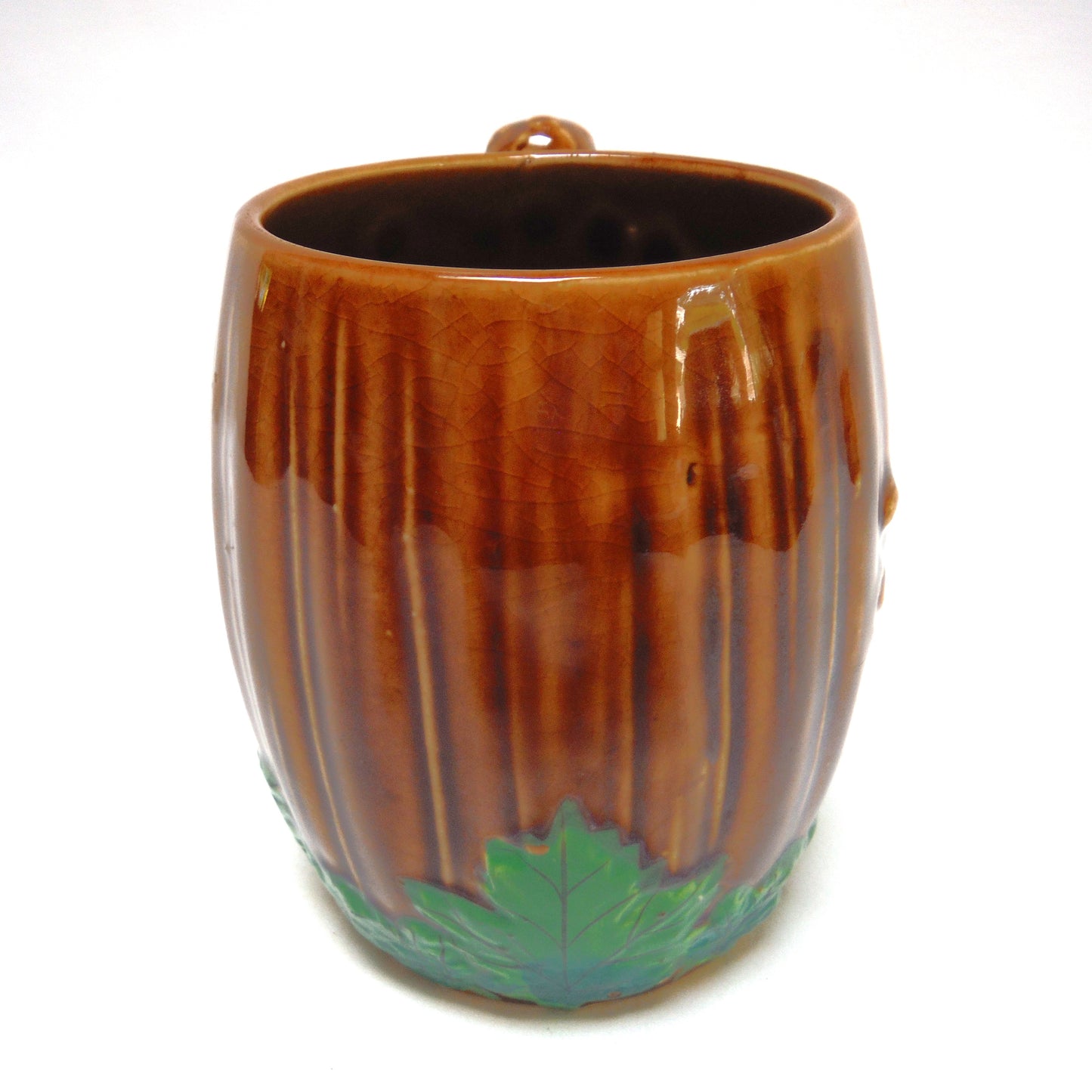 Mid-Century Ceramic Hand-Made Vintage CANADA COFFEE MUG WITH BEAVER HANDLE, by Shafford of England