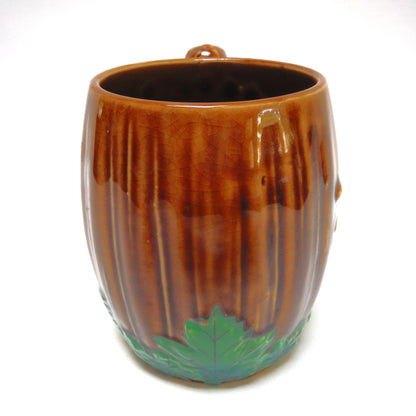 Mid-Century Ceramic Hand-Made Vintage CANADA COFFEE MUG WITH BEAVER HANDLE, by Shafford of England
