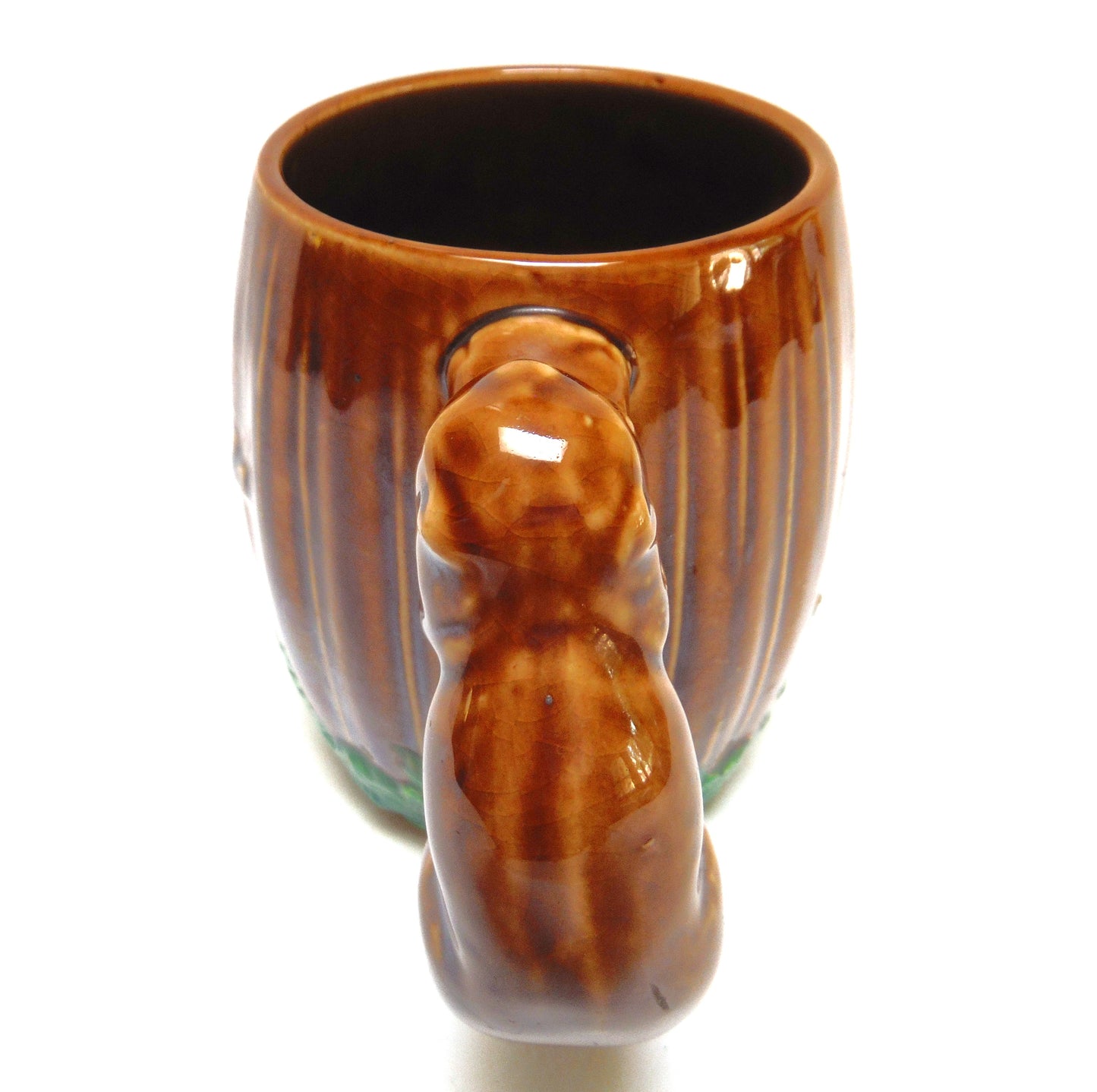 Mid-Century Ceramic Hand-Made Vintage CANADA COFFEE MUG WITH BEAVER HANDLE, by Shafford of England