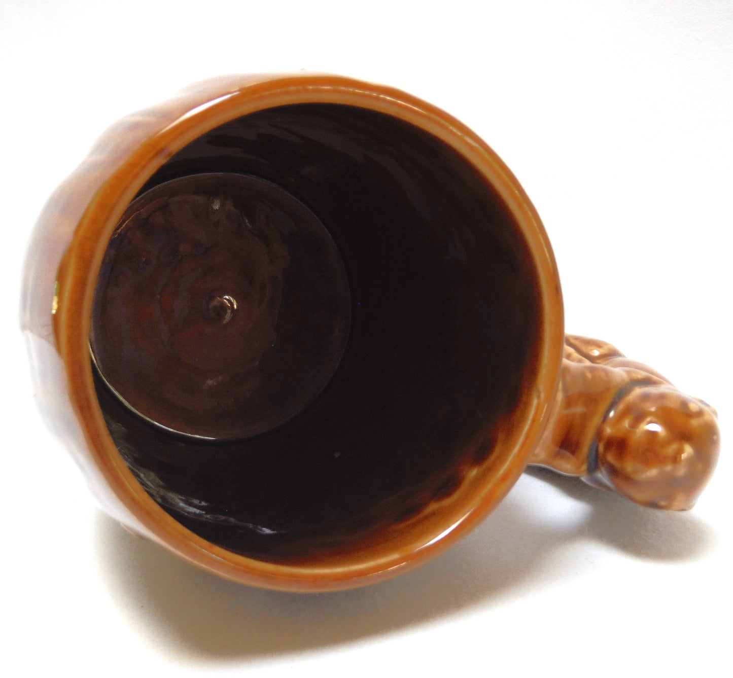 Mid-Century Ceramic Hand-Made Vintage CANADA COFFEE MUG WITH BEAVER HANDLE, by Shafford of England