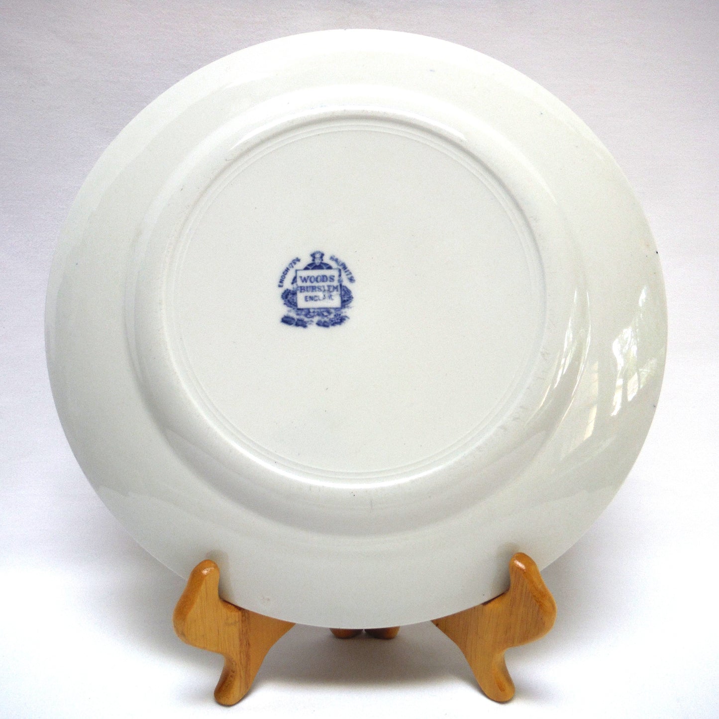 1929 Antique Decorative Calendar Plate by WOODS BURSLEM of ENGLAND: Gold Imprinted for Symonds' Hardware, Richard, Saskatchewan