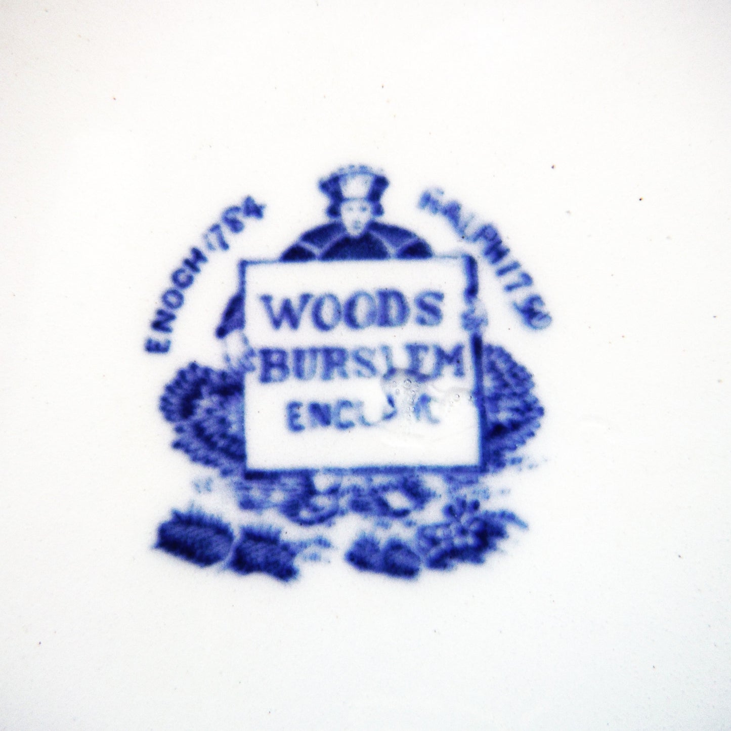 1929 Antique Decorative Calendar Plate by WOODS BURSLEM of ENGLAND: Gold Imprinted for Symonds' Hardware, Richard, Saskatchewan
