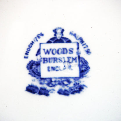 1929 Antique Decorative Calendar Plate by WOODS BURSLEM of ENGLAND: Gold Imprinted for Symonds' Hardware, Richard, Saskatchewan