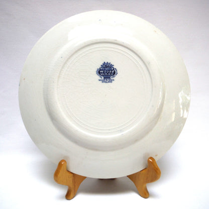1930 Antique Decorative Calendar Plate by WOODS and SONS of ENGLAND: Gold Imprinted for Malpass and Wilson, Nanaimo, BC