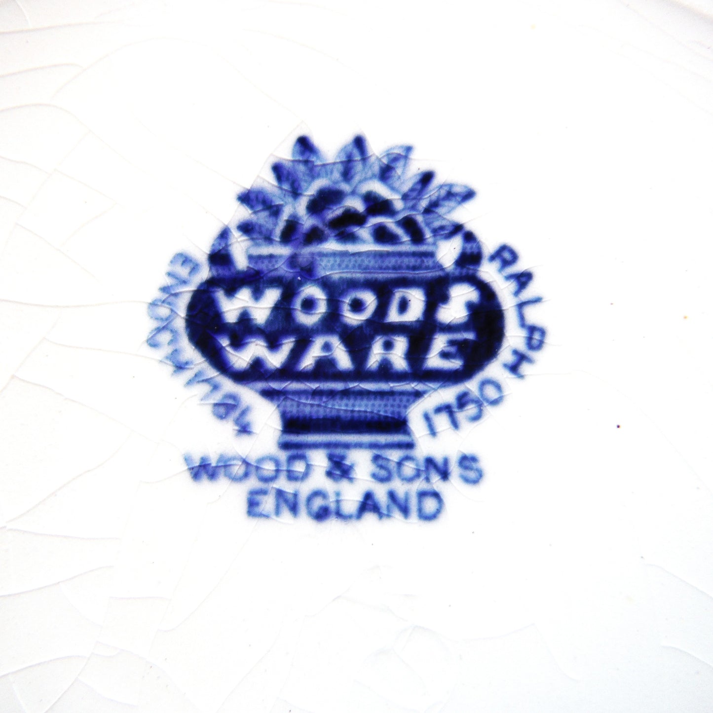 1930 Antique Decorative Calendar Plate by WOODS and SONS of ENGLAND: Gold Imprinted for Malpass and Wilson, Nanaimo, BC