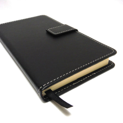 2021 EIGHTEEN MONTH AGENDA PLANNER (Weekly and Monthly) Brand New Black Leather-Like w/ Magnetic Clasp by Northvale Publishing