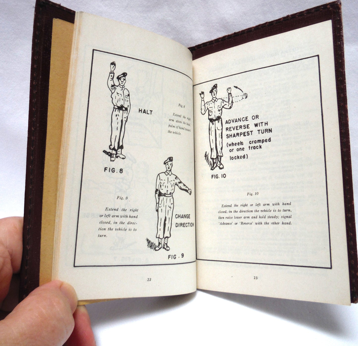 1947 Regulations for Military Operated Vehicles Canadian Army: Red Leather Pocket Manual and Driving Permit