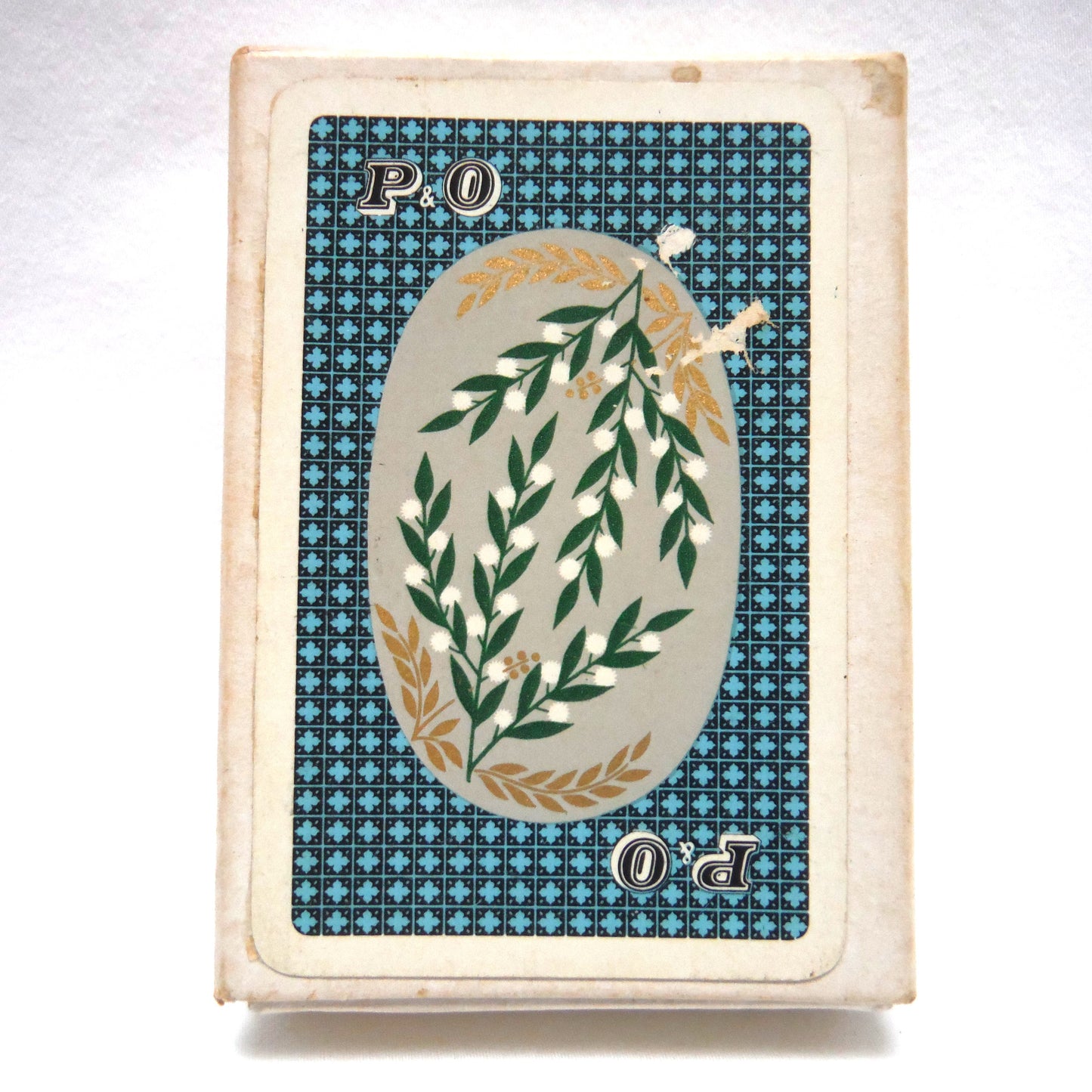 ANTIQUE DECK OF CARDS by Thomas de la Rue Company in Original Double Slipcase: P&O British Freight and Cruise Line!