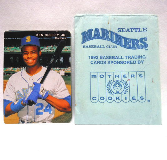 1992 Baseball Trading Card Team Set by Mother's Cookies: SEATTLE MARINERS BASEBALL CLUB (Set of 22/28)