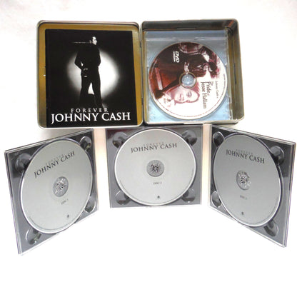 FOREVER JOHNNY CASH: The 3 CD's Tin Box Gift Pack, with Booklet and Bonus DVD The Pride Of Jesse Hallam