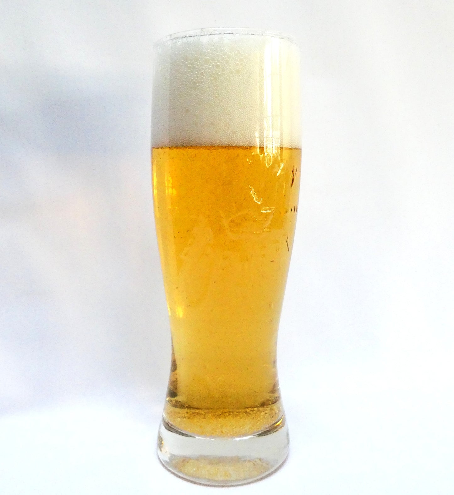 SLEEMAN BREWERY TALL CLEAR GLASS BEER STEIN WITH ETCHED LOGO