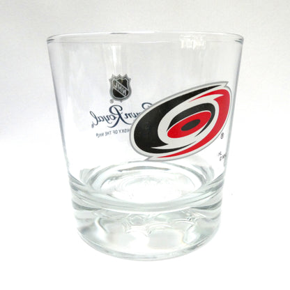 CROWN ROYAL WHISKEY ROCKS GLASS: Featuring The NHL Carolina Hurricanes