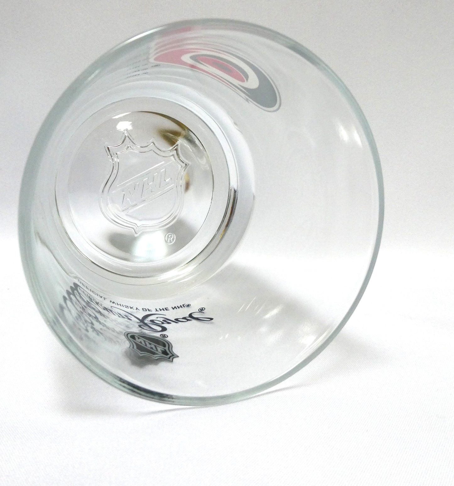 CROWN ROYAL WHISKEY ROCKS GLASS: Featuring The NHL Carolina Hurricanes
