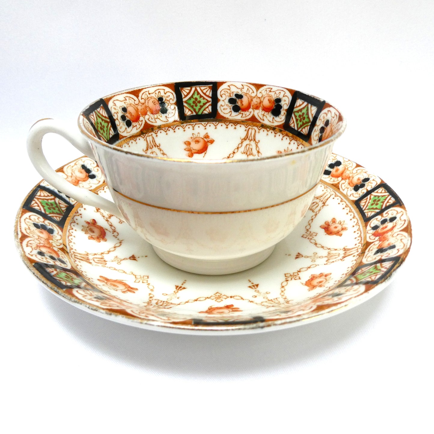 Vintage Phoenix Bone China Cup and Saucer Set: VERDUN by Thomas Forester & Sons, England