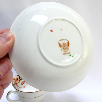 Vintage Phoenix Bone China Cup and Saucer Set: VERDUN by Thomas Forester & Sons, England