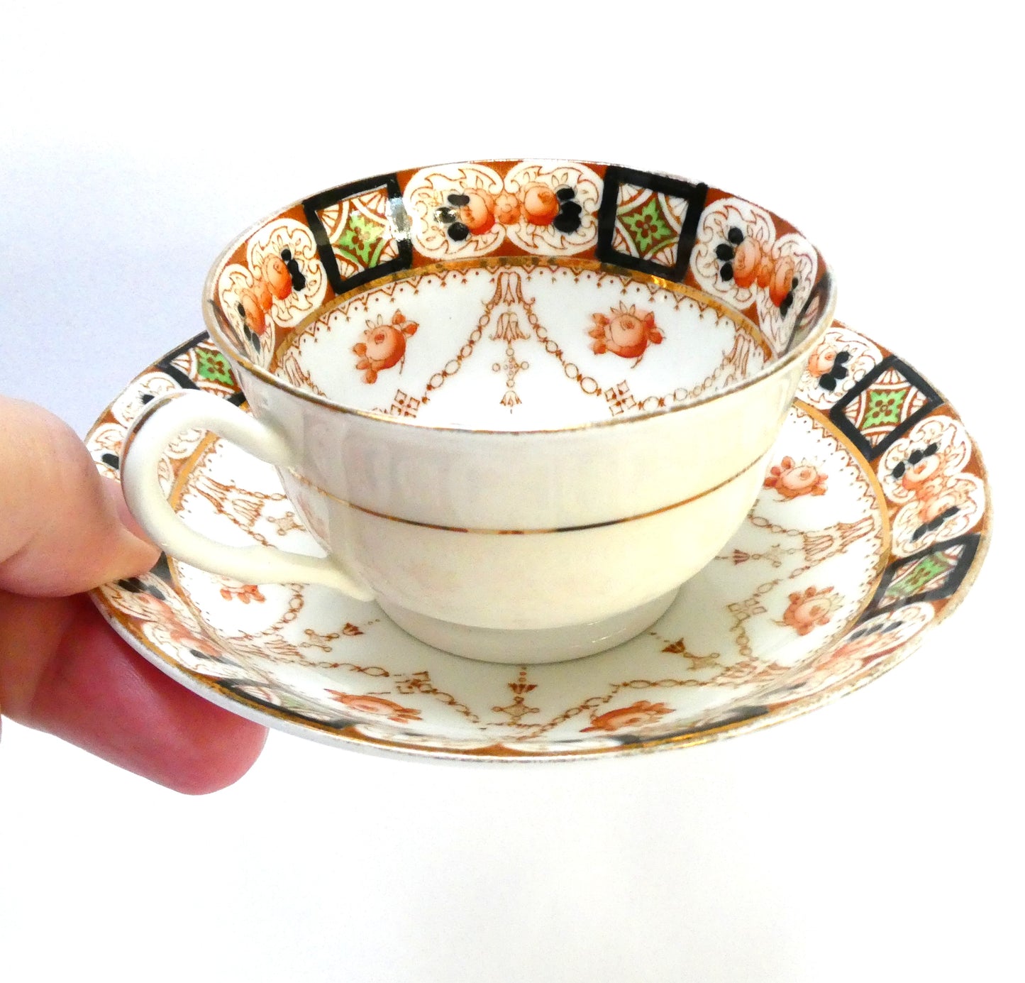 Vintage Phoenix Bone China Cup and Saucer Set: VERDUN by Thomas Forester & Sons, England