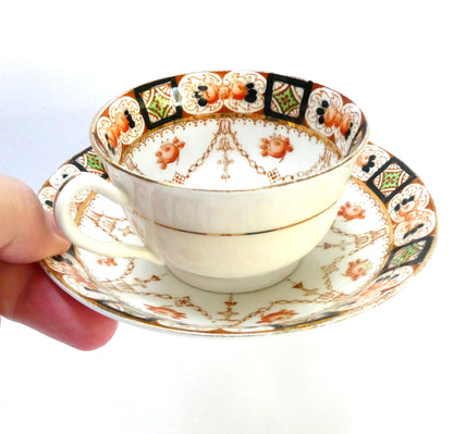 Vintage Phoenix Bone China Cup and Saucer Set: VERDUN by Thomas Forester & Sons, England