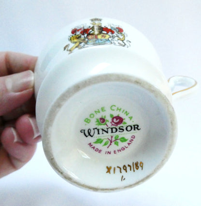 Collectible 1967 Tea Cup & Matching Saucer: CANADA'S CENTENNIAL 1867-1967 by Windsor of England