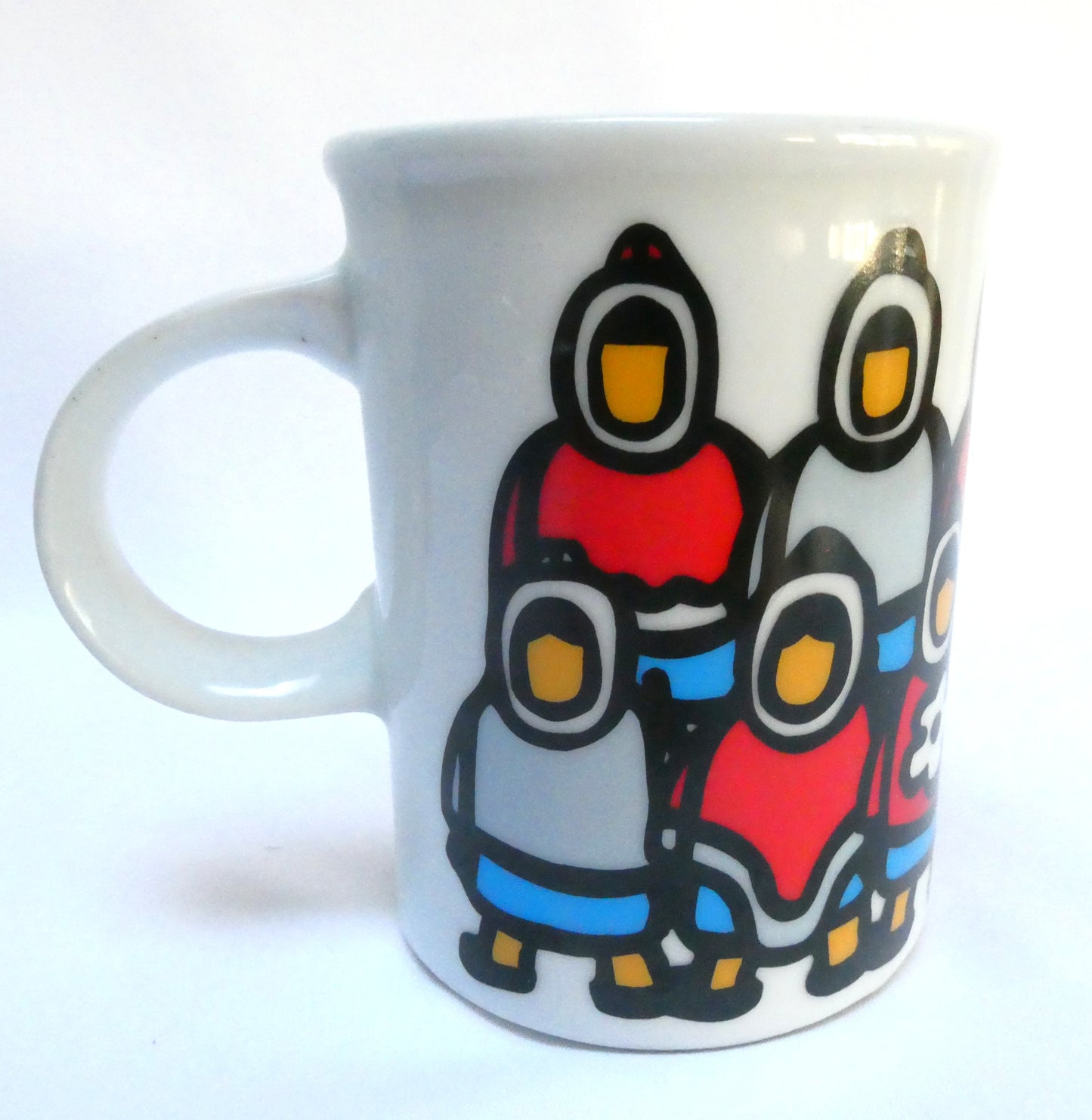 COLLECTIBLE CERAMIC MUG BY CANADIAN ARTIST MARC TETRO By Danesco of Montreal: 'THE INUIT FAMILY'