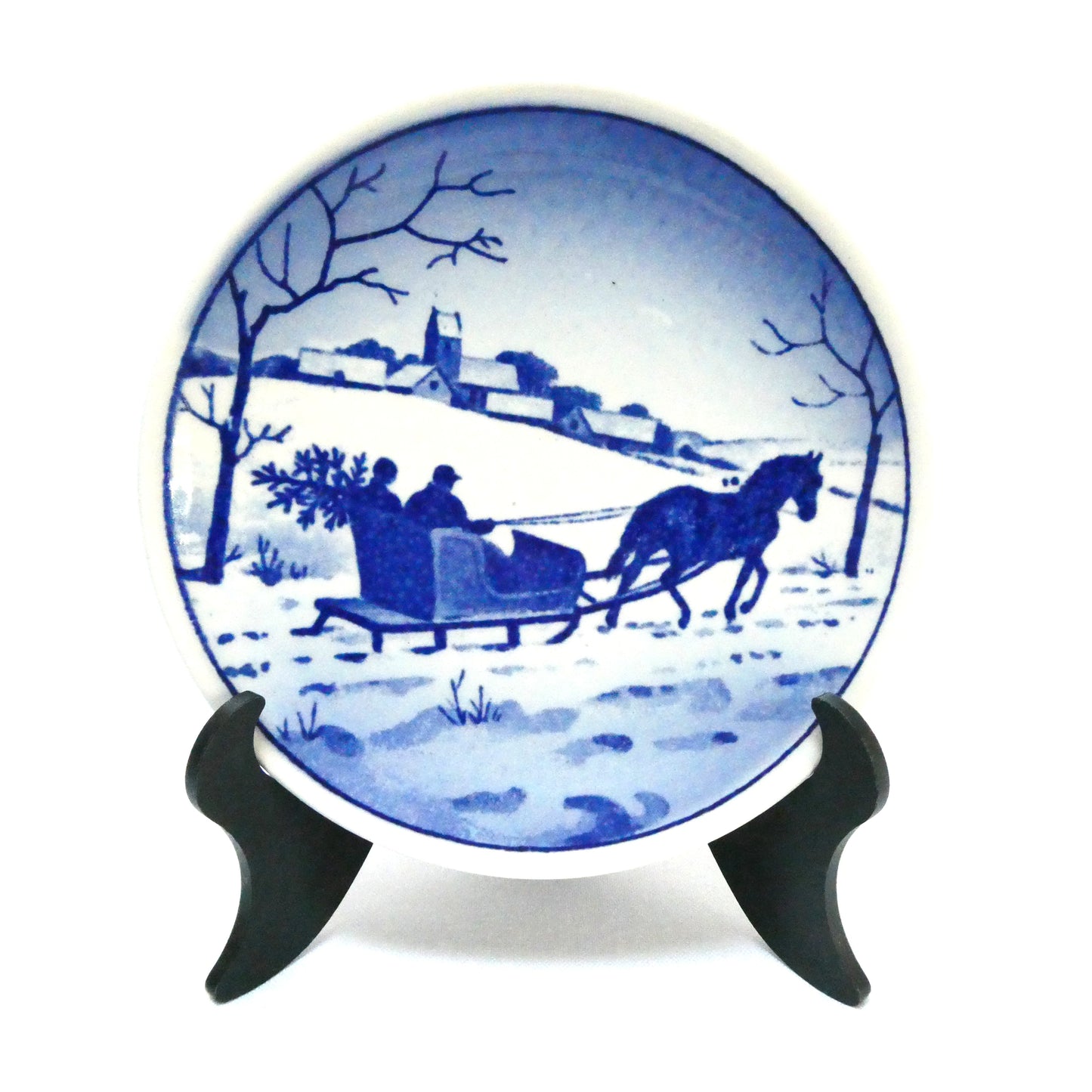 ROYAL COPENHAGEN MINIATURE PLAQUETTE #3, The Vinterlandskab Plate from Denmark