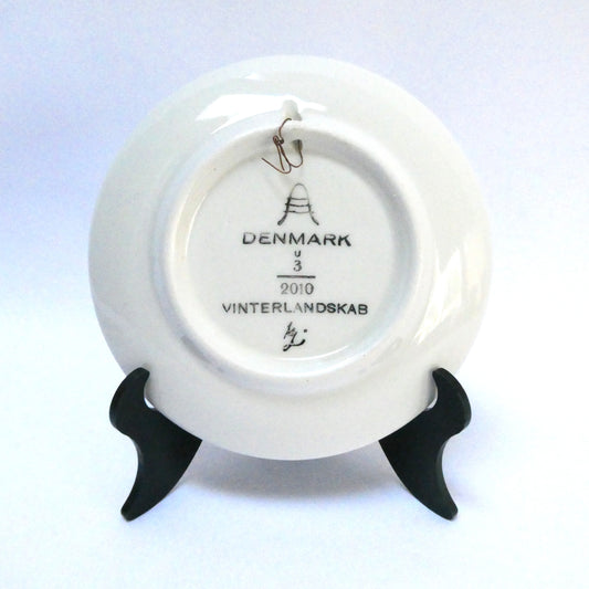 ROYAL COPENHAGEN MINIATURE PLAQUETTE #3, The Vinterlandskab Plate from Denmark
