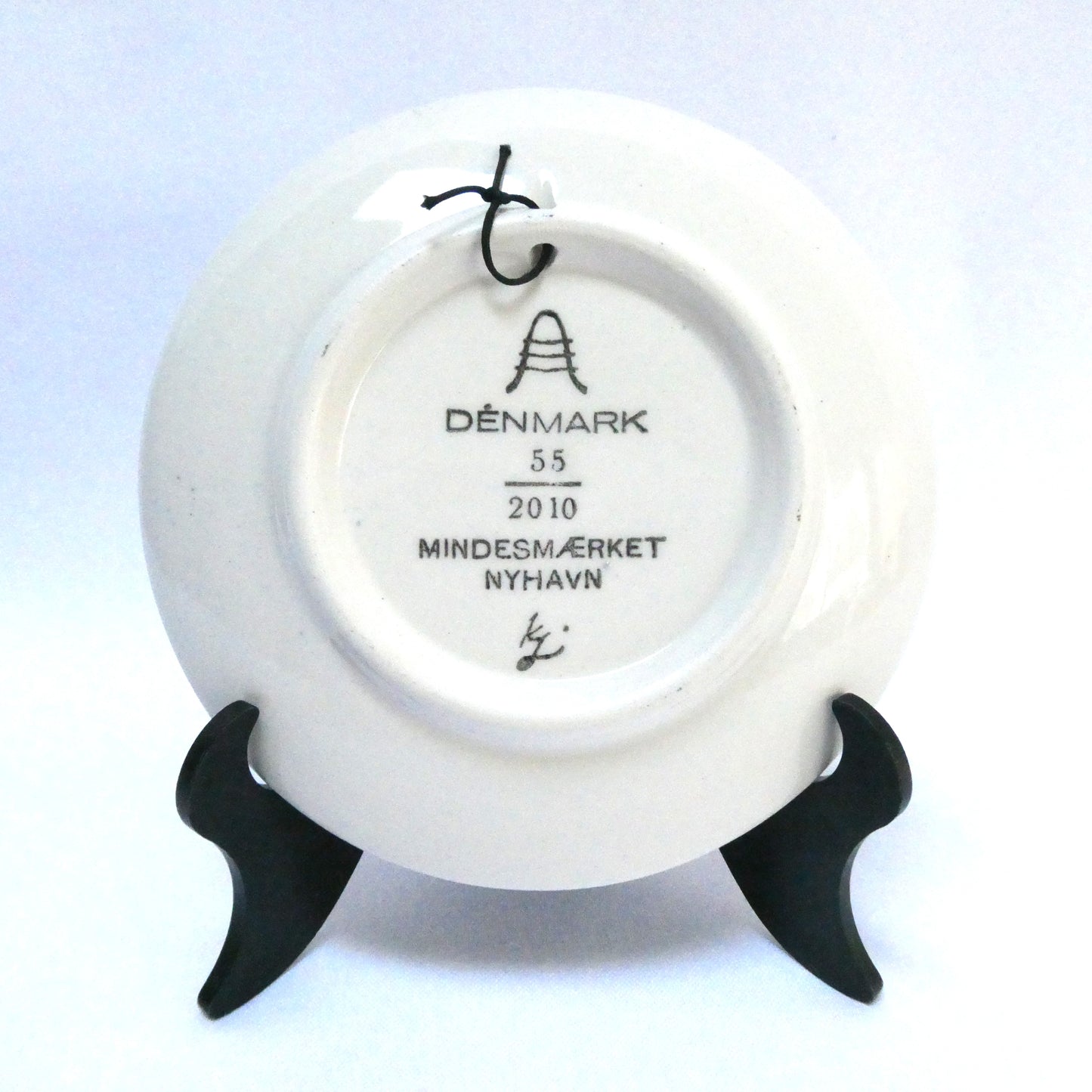 ROYAL COPENHAGEN MINIATURE PLAQUETTE #55, The Mindesmaerket Nyhavn Memorial Plate from Denmark