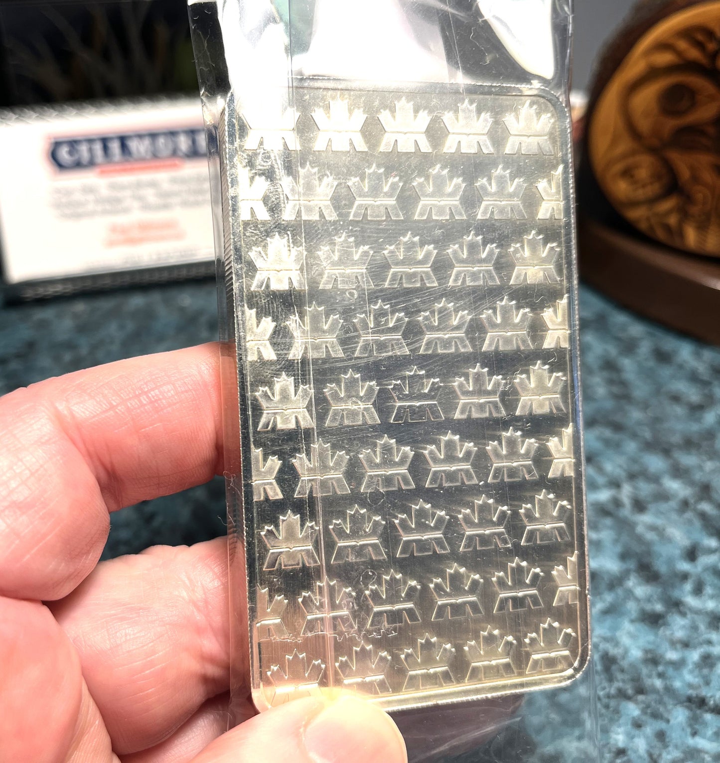 10 TROY OUNCE PURE SILVER BAR .9999 by The Royal Canadian Mint