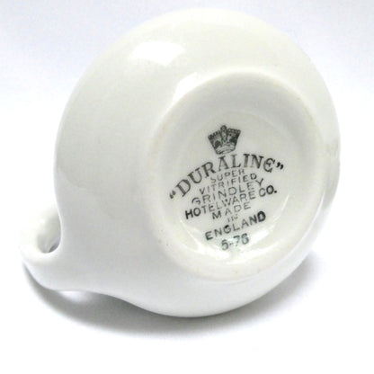 VINTAGE DURALINE GRINDLEY HOTELWARE FLORAL PATTERNED CREAMER AND BOWL SET